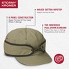 Stormy Kromer Adjustable Trail Cap, Water-Repellent, 100% Waxed Cotton Ripstop,