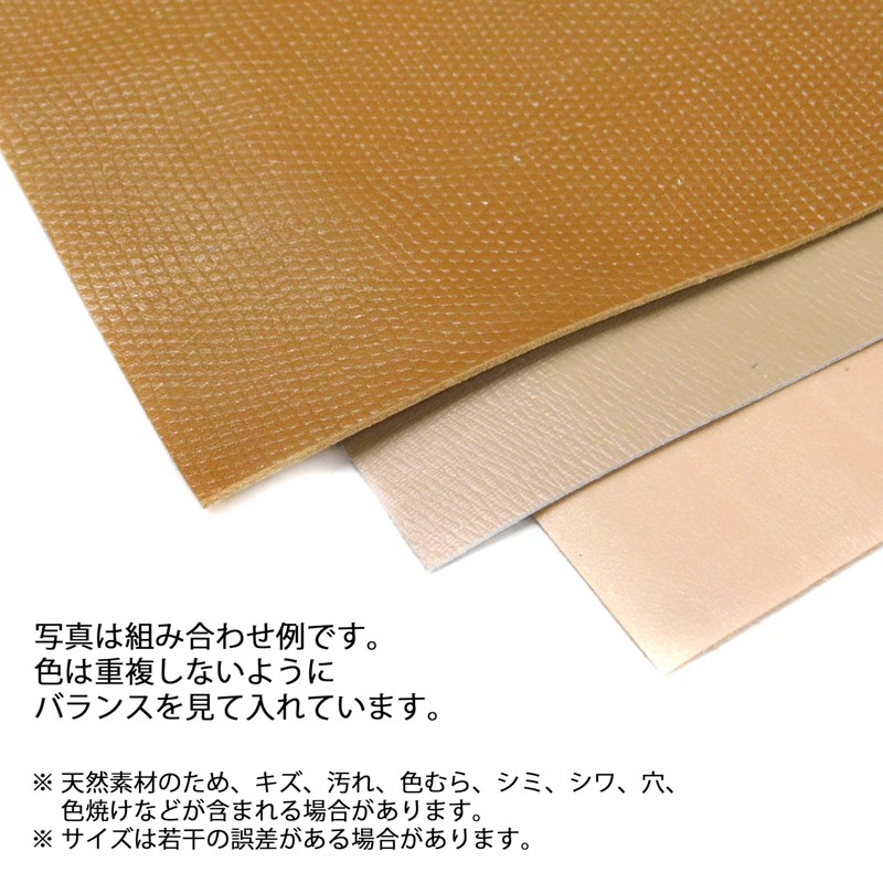 Genuine Leather (Beige, A5 x 3 Piece Set)