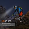 Bike Smart Cycle Helmet with Headlight Tail Light SOS Emergency