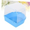 Generic Covered Parrot Bath Cage for Birds Enclosed Bird Bath