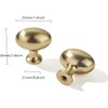 khtumeware 2 Pack 1-3/8 inch(35mm) Champagne Bronze Cabinet Knobs Egg
