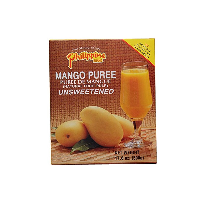 Philippine Brand Mango Puree, 17.6 oz (500 g), Seasonal Sales