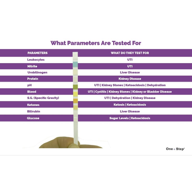 One Step 10 x Vet Pet Urine Test Strips -