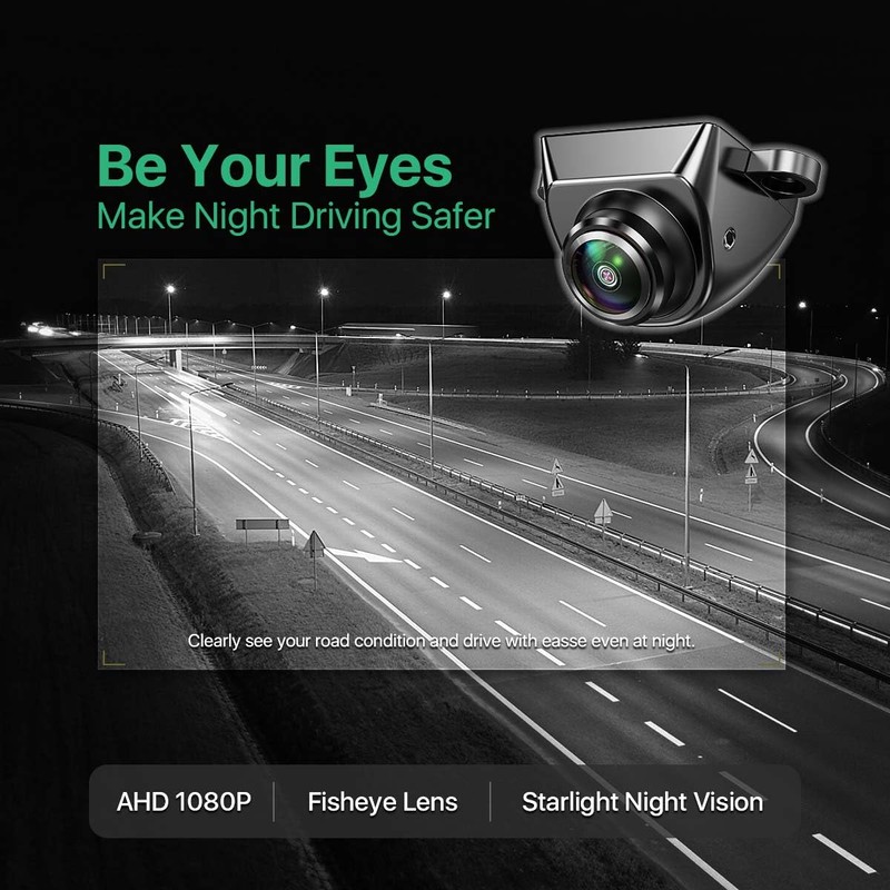 AHD1080P Backup Camera with Video Format Switch Button, GreenYi Reverse