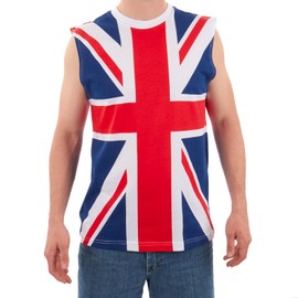 Largemouth Men's British Flag Tank Multicolor (Small)