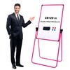 Betorcy Magnetic Whiteboard with Stand - 28"x20" Double Sided Dry