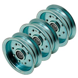 3PK Flat Idler Pulley for John Deere D170 LA175 G110 LA150 190C GY20629 GY22082 Cub Cadet 756-05034A
