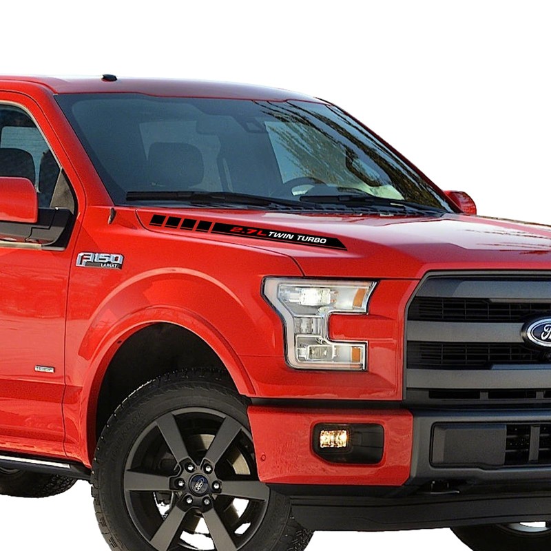 2.7L Twin Turbo Pickup Truck Engine Hood Decals Emblem for