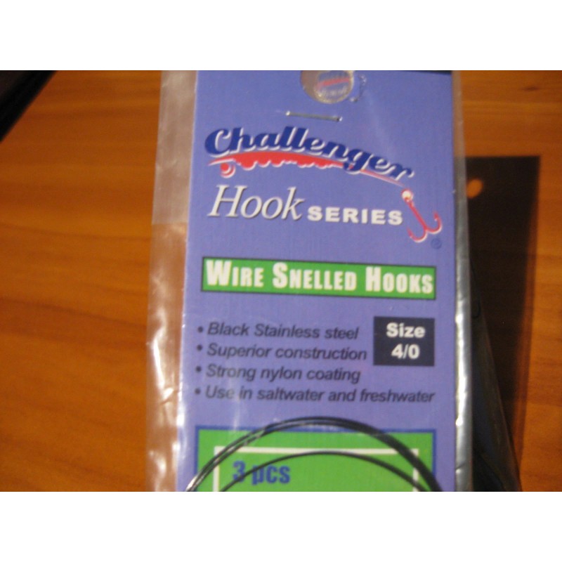 Challenger Snelled Fish Hooks 6 Wire Snelled Challenger Mustad Fish