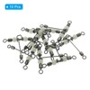 PATIKIL 3-Way Swivel 83lb 10 Pack Cross Line T-Turn Rolling