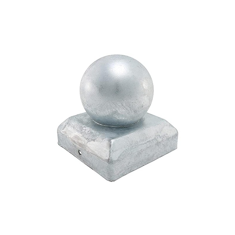 TIMCO Ball Fence Post Cap Hot Dipped Galvanised - 75mm