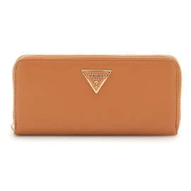 GUESS Laurel II Large Zip Around Wallet L Light Cognac