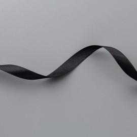 Stampin' Up! 5/8" and 1/2" Satin Ribbon 2 Yard Lot - 1/2" Basic Black