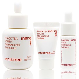 Innisfree Black Tea Youth Enhancing Ampoule 50ml Special Set / 이니스프리 블랙티 유스 인핸싱 앰플 50ml스페셜 세트
