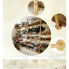 Gold Industrial Wall Mount Iron Pipe Shelf Bracket,DIY Open Bookshelf,Storage