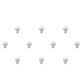 Comet Busters Beautiful Pearl Bindi With Silver Stone (BIN886)