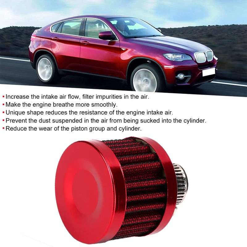 Car Air Filter, 13 mm 0.5 Inch Filter Air Filter
