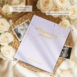 Lanpn My Pregnancy Journal Memory Book for First Time Mom, 156 Page Pregnant Announcement Must Have Planner, Mom to Be Scrapbook Keepsake Gift Pregnancy Tracking Diary for Expecting New Parent Purple