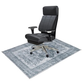 Eco-Ancheng Office Chair Mat for Hardwood Floor &Tile Floor 36"x48" Heavy Duty Under Desk Low-Pile Rug Computer Gaming Rolling Chair Mat Anti Slip Low Pile Carpet Floor Protector for Home Ofiice,02