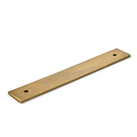 khtumeware 5 Pack 4" Square Backplate 3" 76mm Center-Center, Antique Brass Backplate for Pulls
