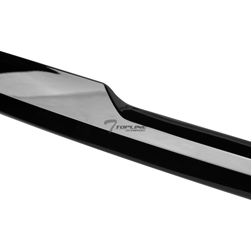 Glossy Black Denali Style Front Upper Grill Grille Hood Molding
