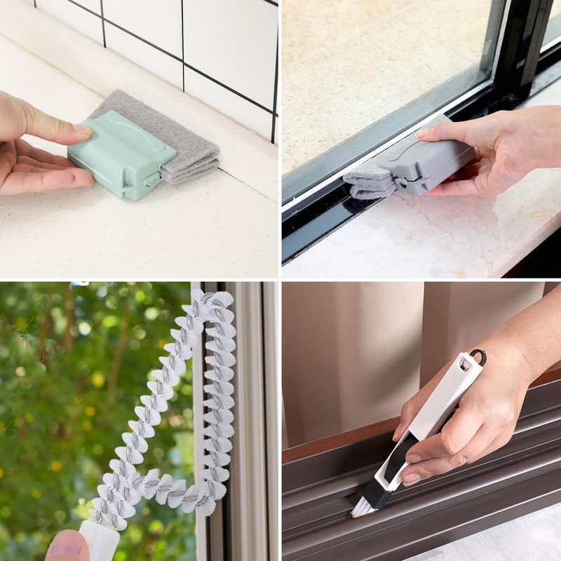 Window Grooves Cleaning Tool, Pack of 7 Window Grooves Cleaning