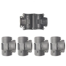 PGFUN Wire Loom Tee Connector Openable Convolute Tubing T Fitting for 3/8" Conduit (5-Pack)