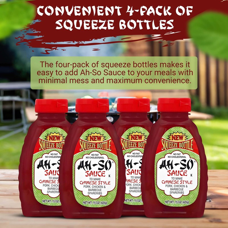 Ah-So Chinese-Style BBQ Sauce, Red Rib – 4 Pack (4