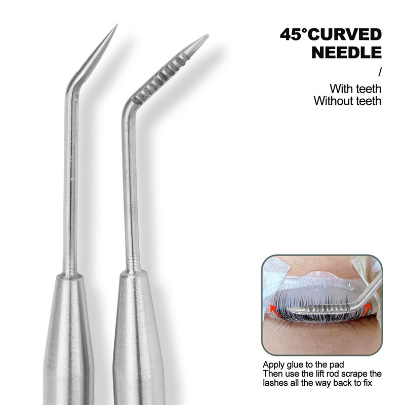 2 in 1 Eye Lash Lift Tool Stainless Steel Double