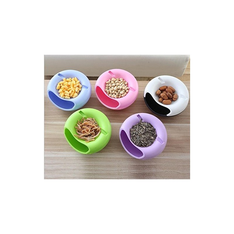 WOIWO Plastic Lazy Person Double Layer Dry Fruit Bowl and