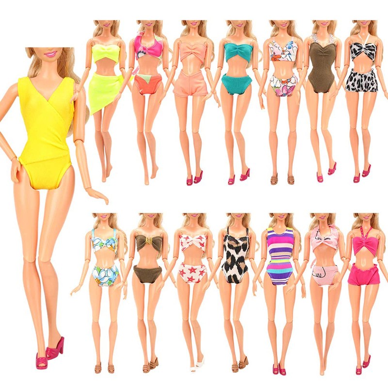 BARWA 12 Items 5 Psc Swimsuits Bathing Clothes Bikini One