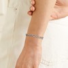 SILVERCUTE Figaro Chain Tennis Bracelets for Women Men Adjustable Bracelet