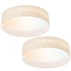 Hamilyeah LED Flush Mount Ceiling Light Fixture Set of 2,