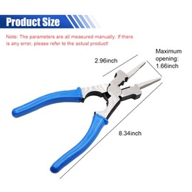 8" MIG Welding Pliers, High Carbon Steel Multi-Functional Welding Pliers, Anti-Rust Mig Welder Plier Clip Tool, Professional Welding Soldering Tool for Wire Cutting, Spatter Scraping