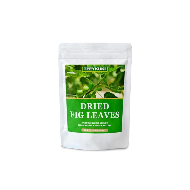 Dried Whole Fig Leaf, 100% Natural Fig Leaves (2.8 Ounces)