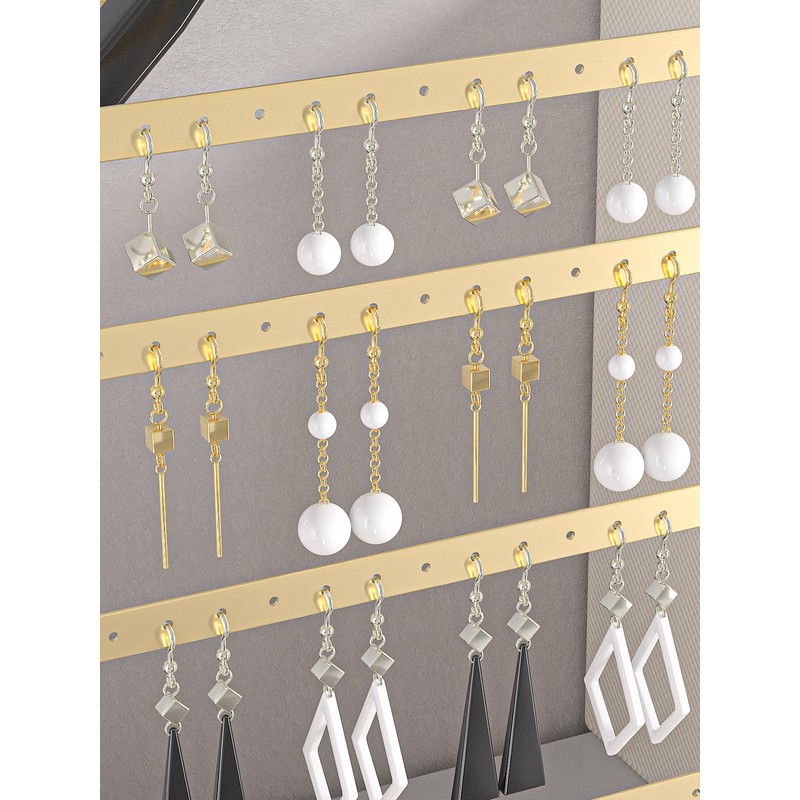 Ausalivan Earring Holder Organizer,Pierced Large Earrings Display Stand For Selling,Small