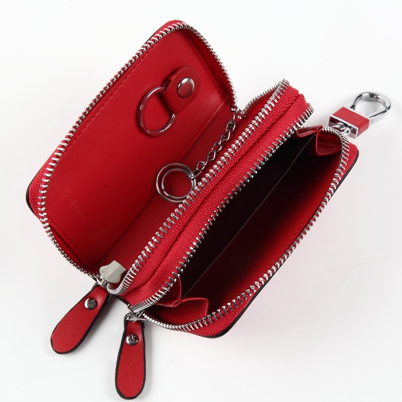 Four Pary Smart Key Case, Bellows Type, Wallet Included, Double