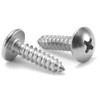 #4 x 3/4" Wood Screw 100Pcs Truss Head Phillips 18-8