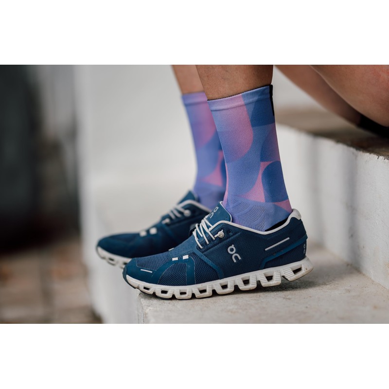 Sox Footwear Solid Purple Crew Socks, purple