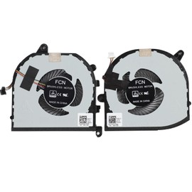 CPU and GPU Cooling Fan Replacement for Dell XPS 15 9570 XPS 15 7590, CPU+GPU Cooling Fan for Dell Precision 5530 5540 Series, P/N: 008YY9 0TK9J1 DFS501105PR0T FKCH DFS501105PR0T DFS201105PR0T
