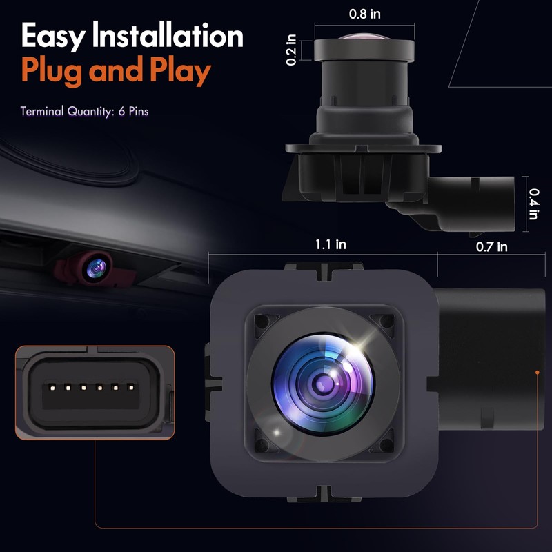 Rear View Backup Camera Compatible with Ford Edge 2011 2012