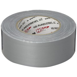 NSI - EWDT-8 General Purpose Cloth Duct Tape, 18lbs/inch Tensile Strength, 2" Width, 55 yds Length, 18mm Thick, Silver