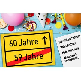 KAVARO 18th Birthday Gift Idea, Place Sign as a Fun Gift for Girls and Boys, for Adolescence, Also Perfect as a Decoration for Parties, 30 x 20 cm, yellow