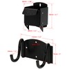 IronDIY Heavy-Duty Wheelbarrow Storage Bracket, Black, Sturdy, 80 lbs Capacity,