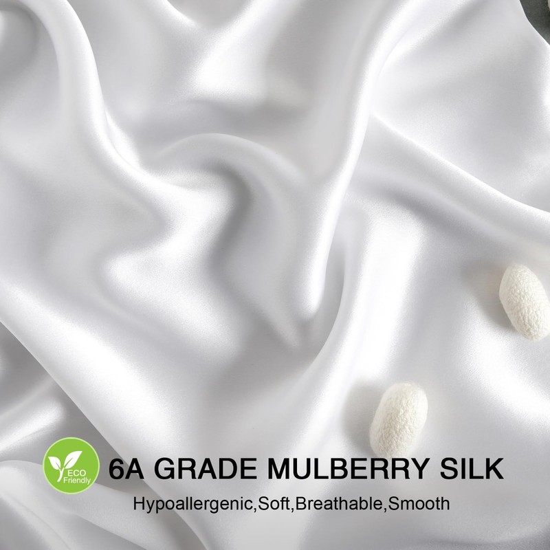 ZIMASILK 100% Mulberry Silk Pillowcase for Hair & Skin, 19