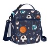 Clastyle Sports Balls Insulated Lunch Bag Children with Bottle Holder,