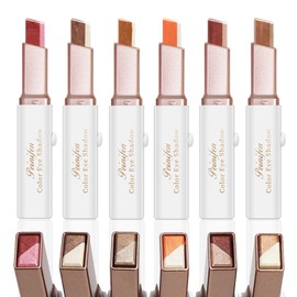 6 Colours Eyeshadow Pen Eyeshadow Pencil Eyeshadow Set Eyeshadow Pen Eyeshadow Stick Shiny Shadow Sticks Waterproof Durable Quick Drying Makeup Gift for Women