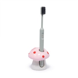 Hodao Mushroom-Shaped Resin Organizer - Multipurpose Pen & Toothbrush Holder for Home Office Bathroom - Adorable Decorative Storage Solution (Pink)