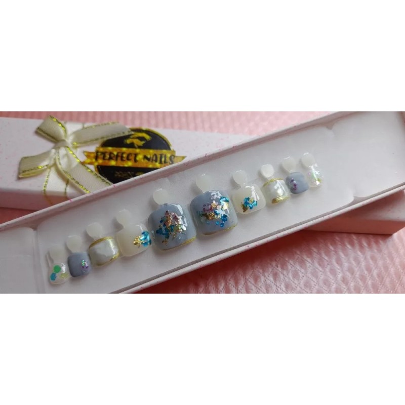 Perfect Nails Press On Uñas Quita Y Pon Para Pies