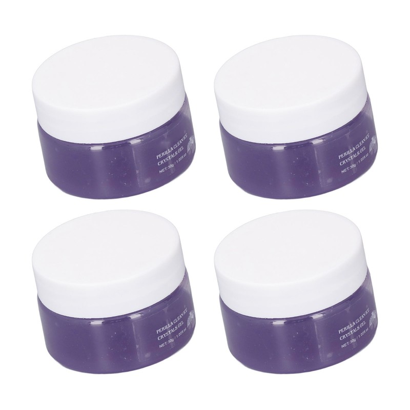 4Pcs Face Clean Gel Perilla Facial Skin Care Cleansing Hydrating